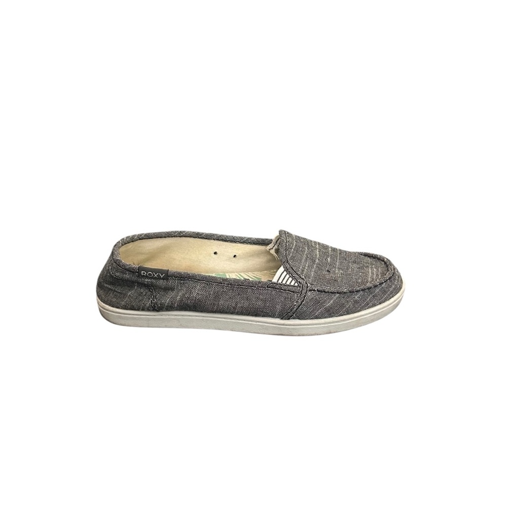 Roxy Women’s Slip-On Casual Shoes Gray Chambray Canvas Sneakers Size 7.5 - Picture 9 of 12